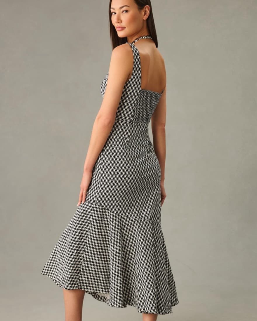 Ariana Square Neck Asymmetrical Ruffle-H - Image 4