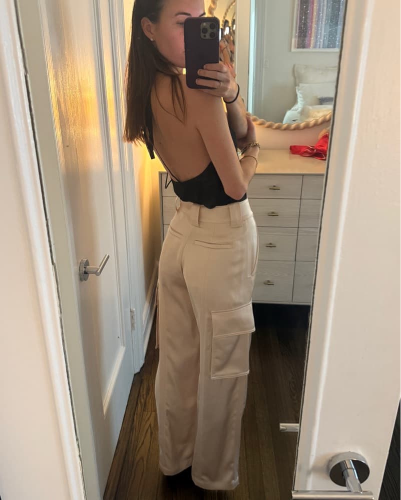 ALC Satin Cargo Style Pants - Image 2
