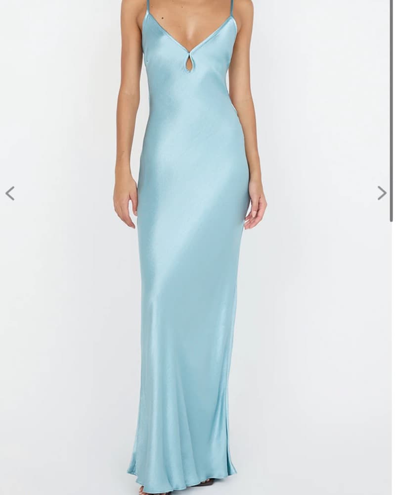 Elegant Satin Maxi Dress - Image 2