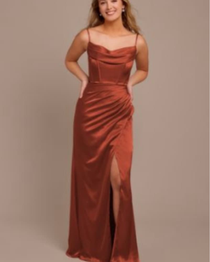 Stunning Satin Formal Gown - Image 2