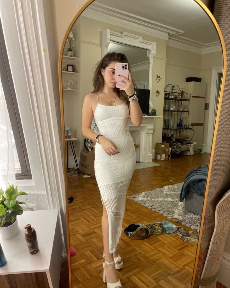 Crochet Midi Dress - Image 1