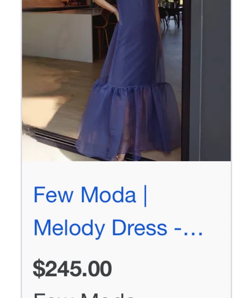 Blue Dress With Slip  - Image 2