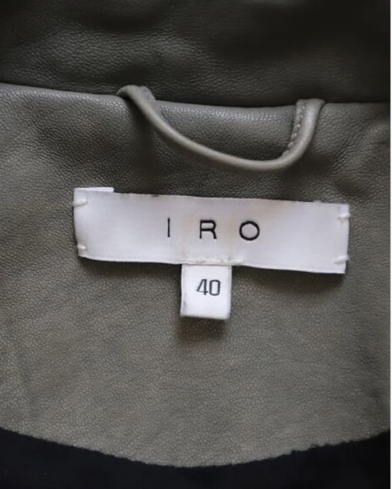 Iro Leather Jacket, Gray - Image 4