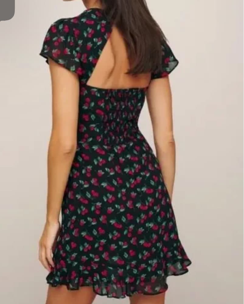 Reformation Cadence Cherry Dress - Image 2