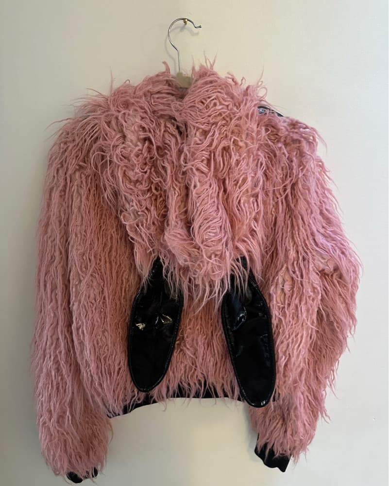 Faux Fur And Leather Bunny Coat - Image 2