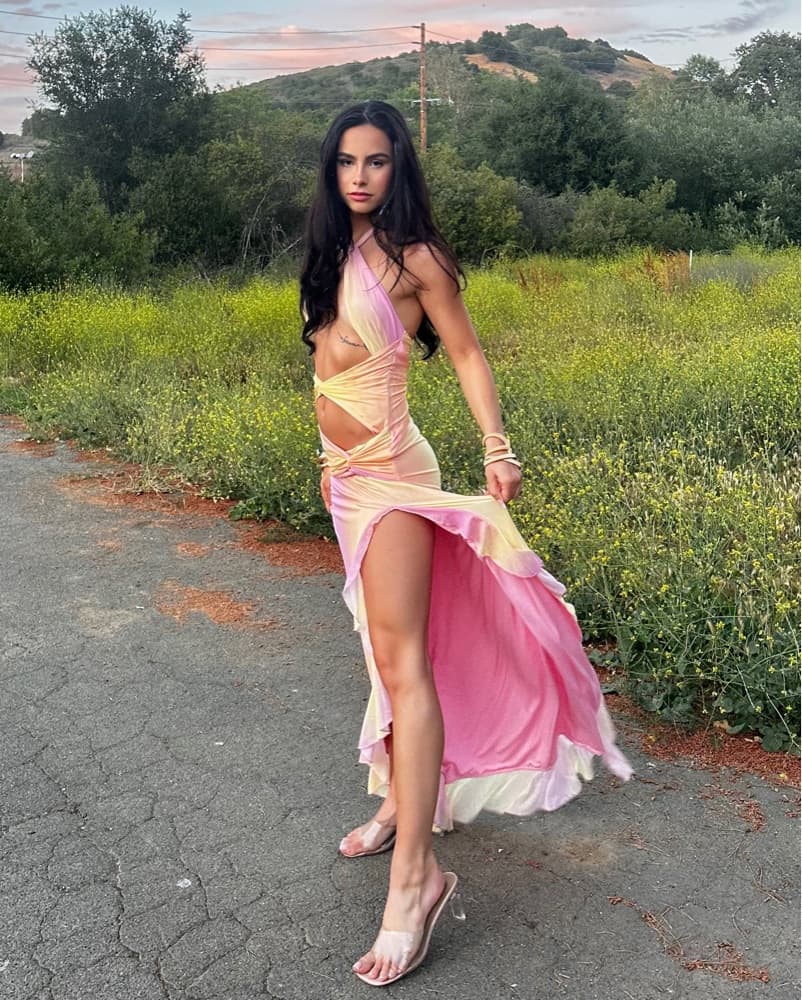 OUTCAST MAXI DRESS OMBRE (PINK&YELLOW)  - Image 3