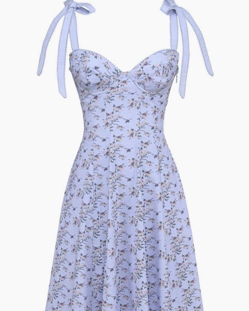 House of CB Emely Blue Bumblebee Dress - Image 2