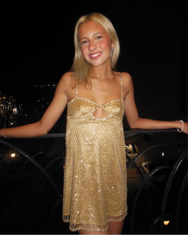 For Love And Lemons Glitter Slip Dress - Image 2