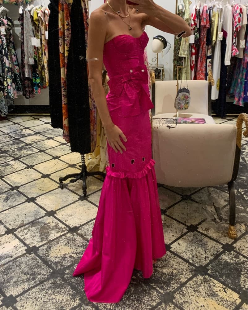 Dolce Gabbana Strapless Mermaid Gown - Image 3