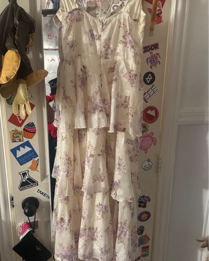 Lucy in the Sky Floral Ruffle Maxi Dress - Image 3