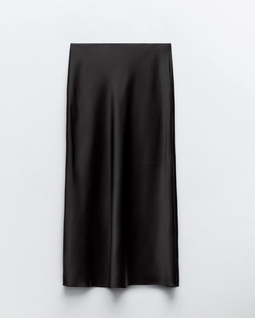 Satin Midi Skirt - Image 3