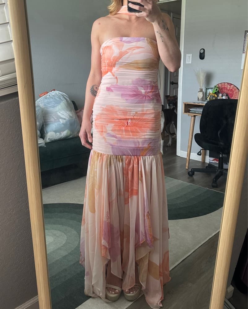 Retrofete Teryn Silk Chiffon Dress - Image 5