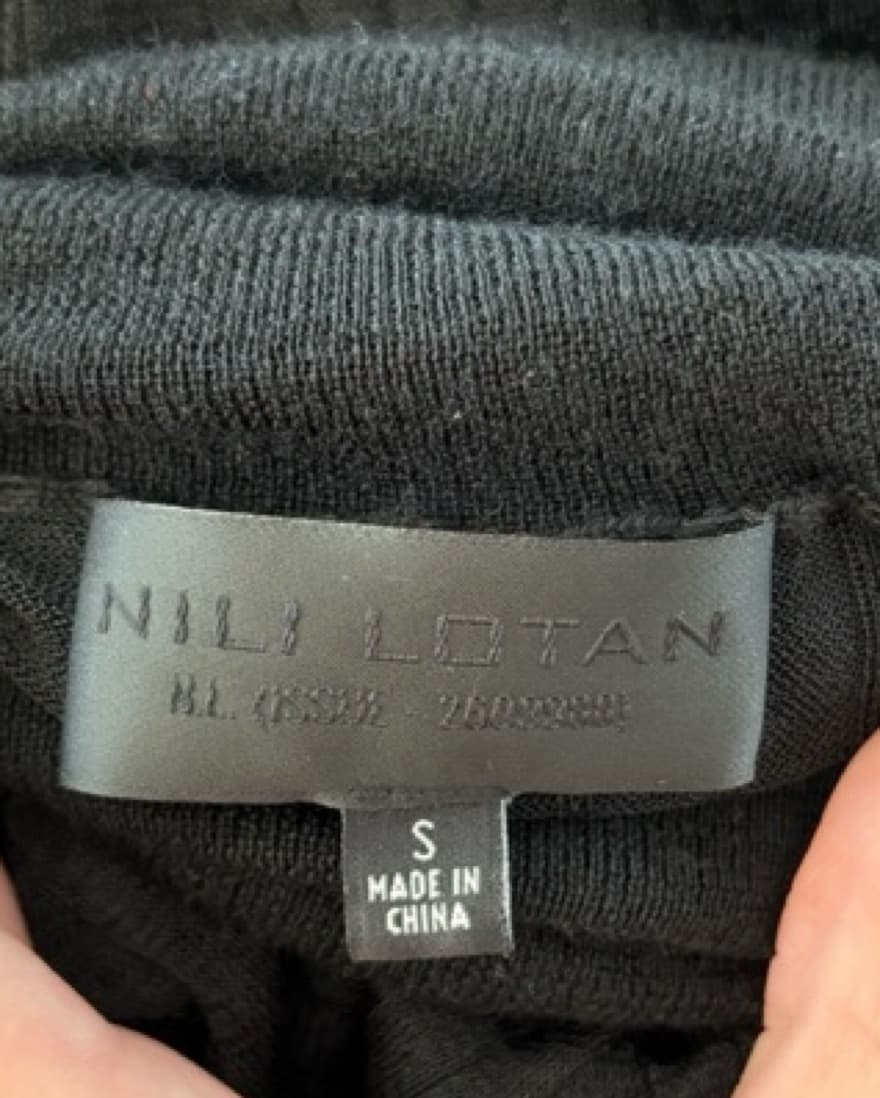 NILI LOTAN Sheer Turtleneck Top - Image 6