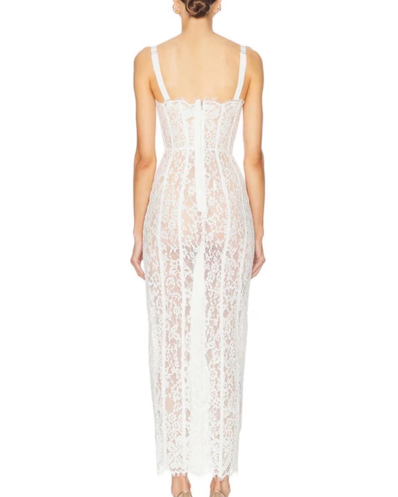 Helsa Lace Column Dress - Image 2