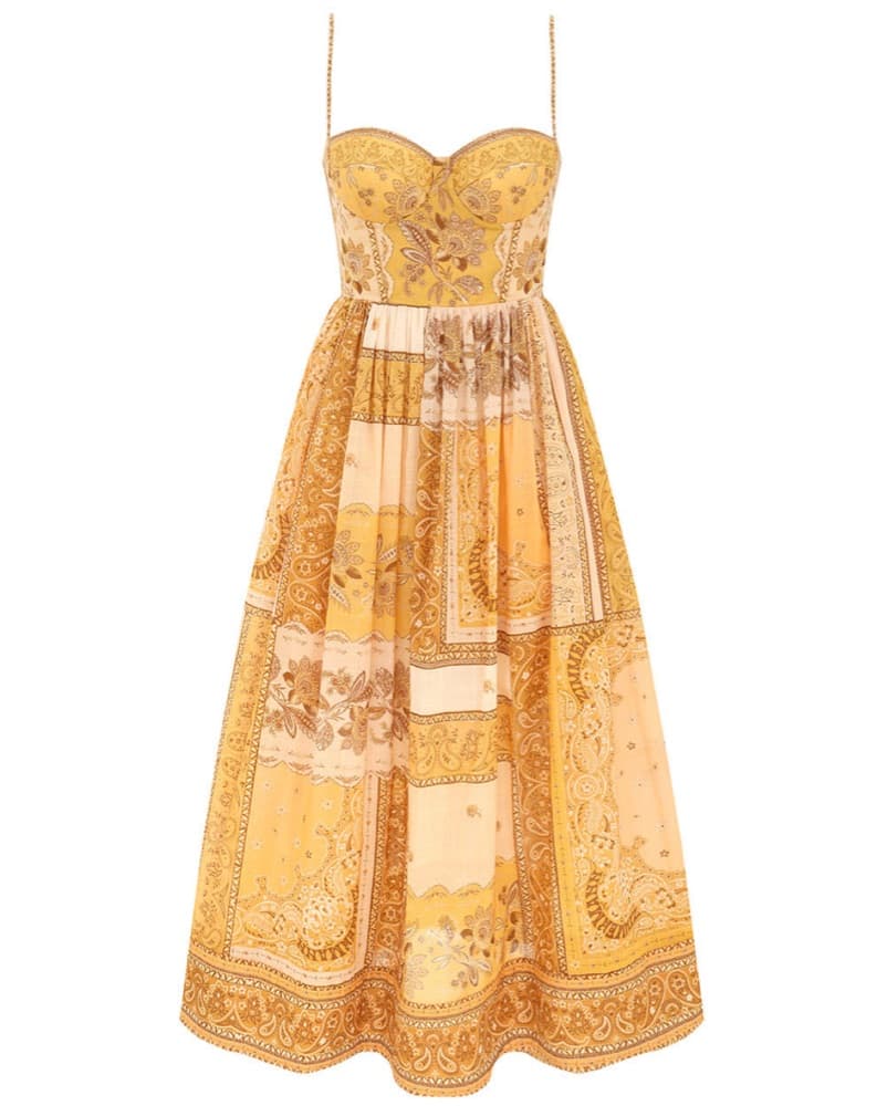 Zimmermann Lucky Corset Midi Dress - Image 1