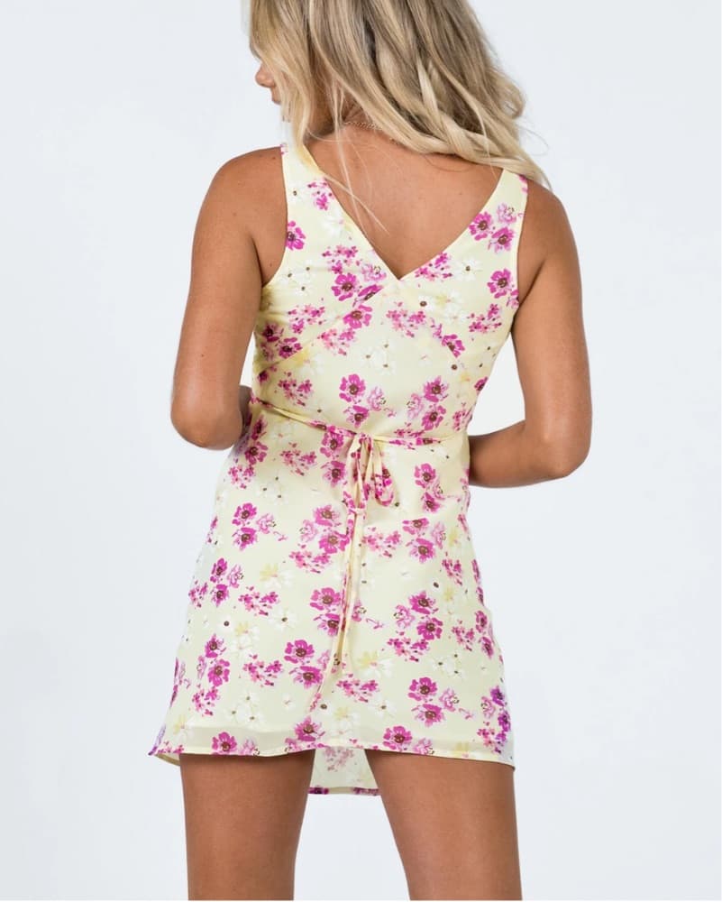 Floral Print Mini Dress - Image 2