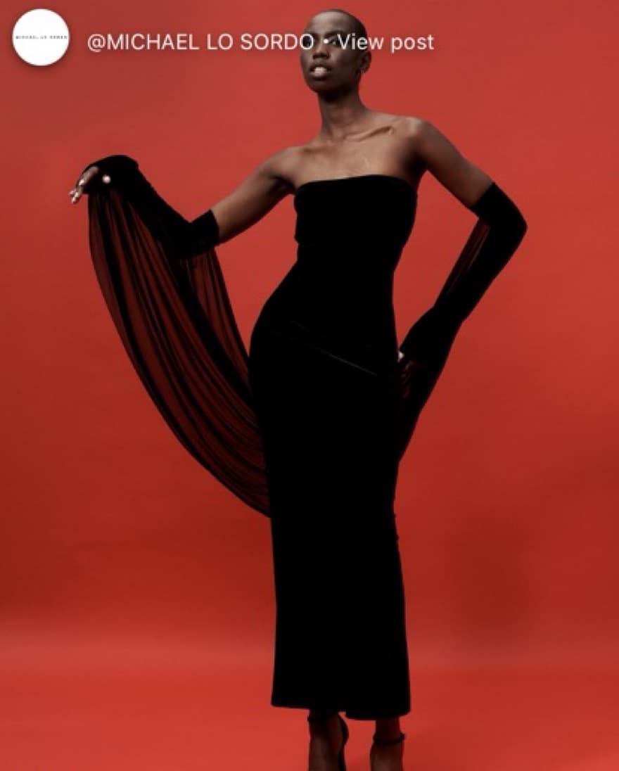 Strapless Velvet Dress - Image 2