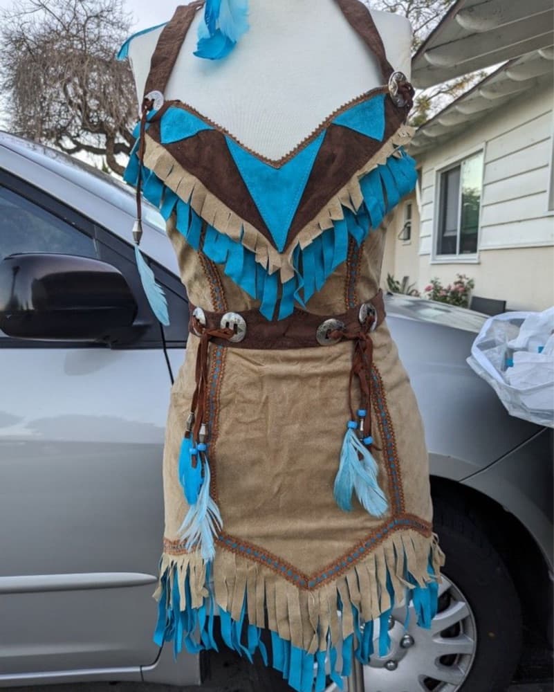 Pocahontas Leather Suede Costume - Image 2