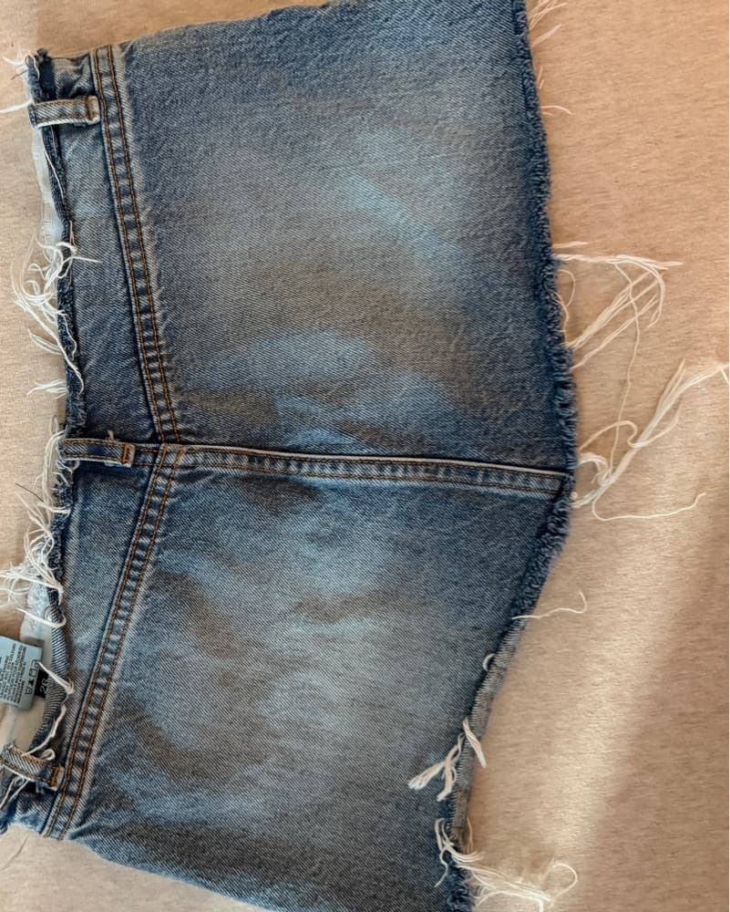 Demin Mini Skirt  - Image 2