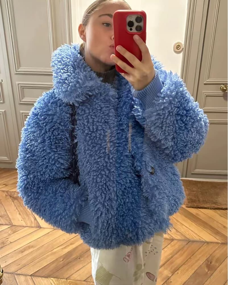 Fabienne Chapot Bobby Coat French Blue - Image 3
