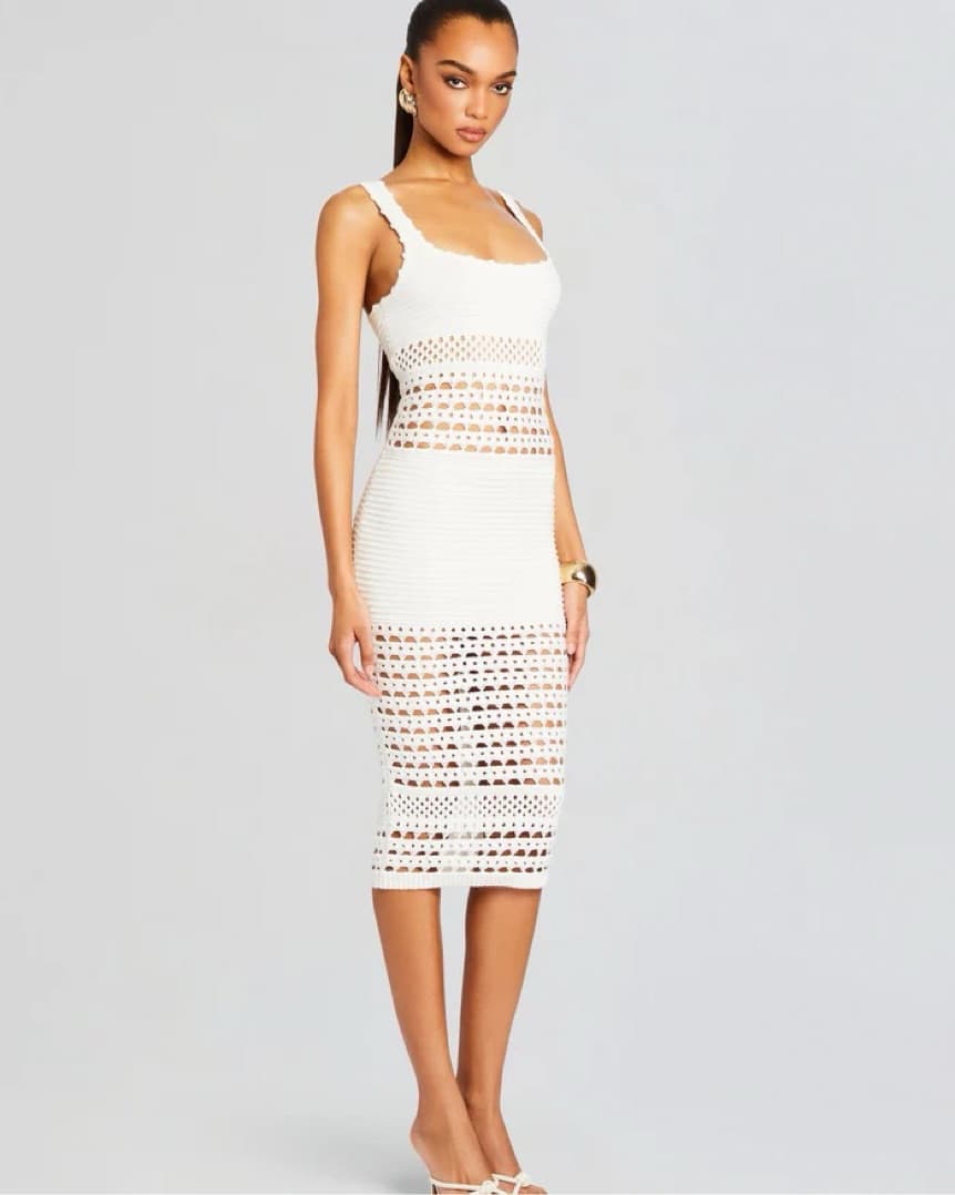 Retrofete AVRIL KNIT CROCHET Dress - Image 1
