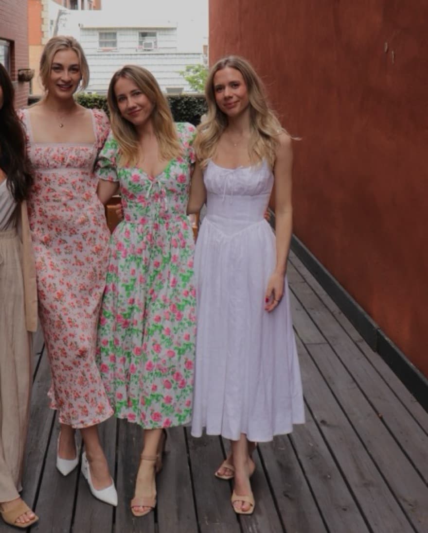 White Reformation Midi Dress - Image 2