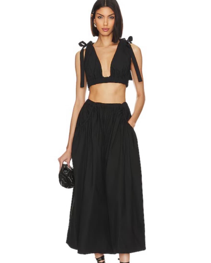 SET black Top And Skirt  - Image 1