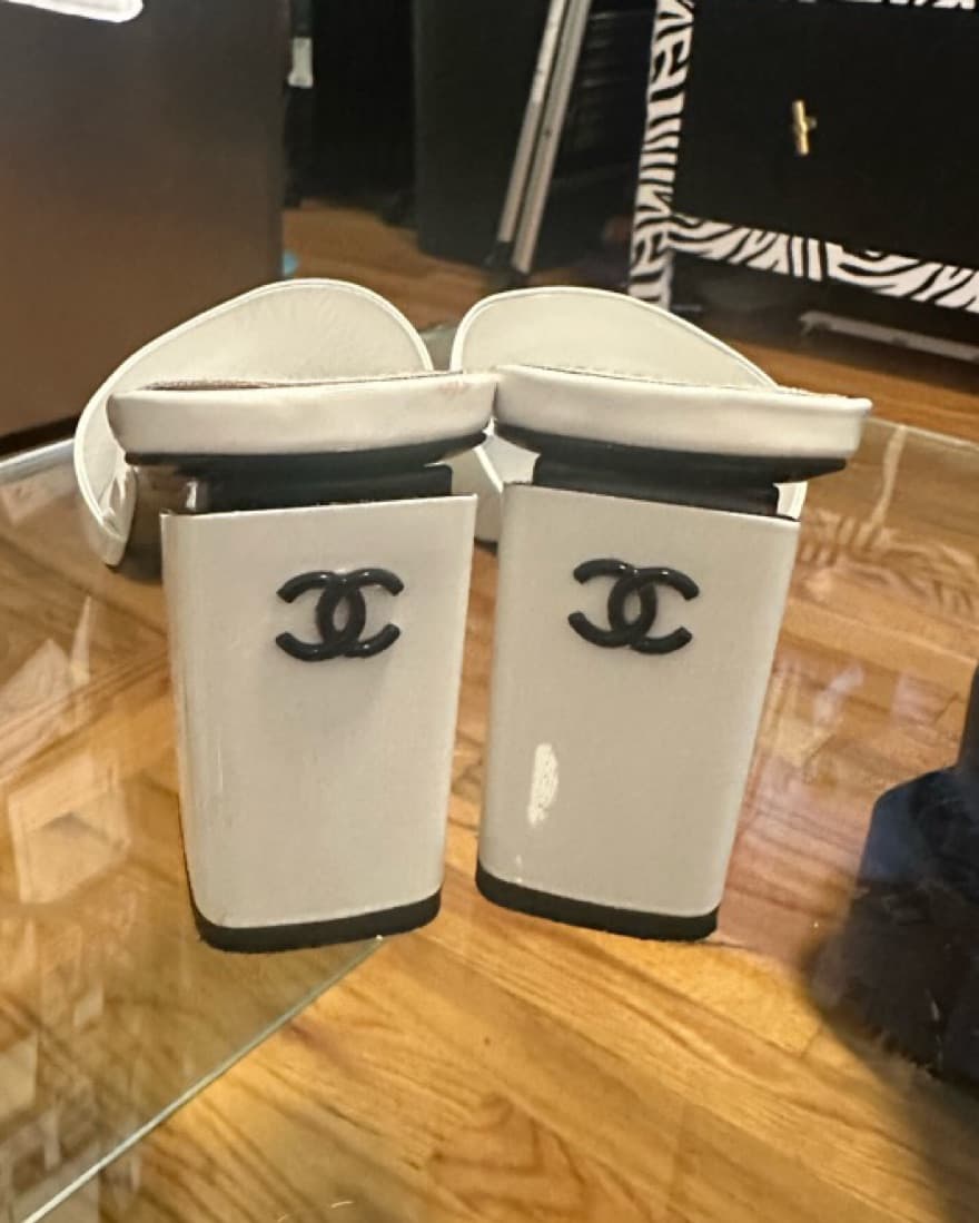 Chanel Sandles Block Heels  - Image 2