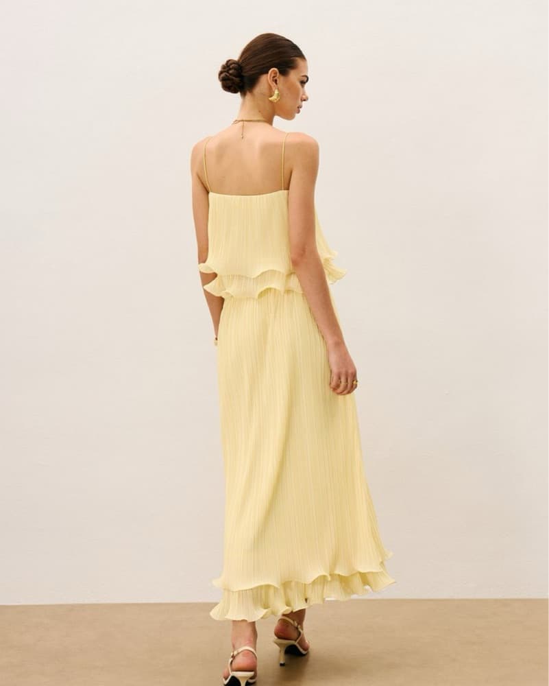 Two Piece Set Ruffle Dress - Image 2