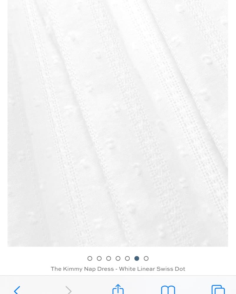 Kimmy Nap Dress - White Linear Swiss Dot - Image 4