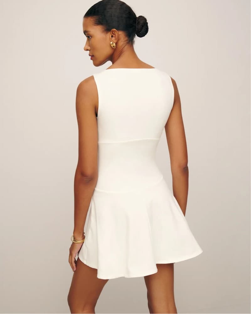 Reformation White Mayve Knit Dress XS - Image 2