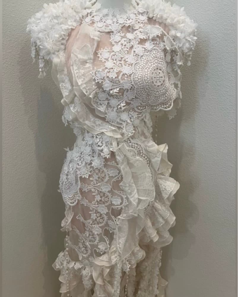 Zimmermann Wonderland Lace Frill Gown - Image 4