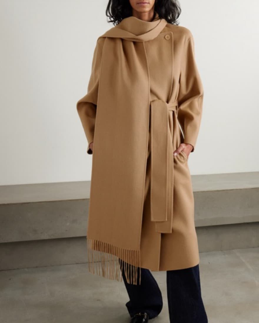 Lepage Camel Scarf Coat - Image 2