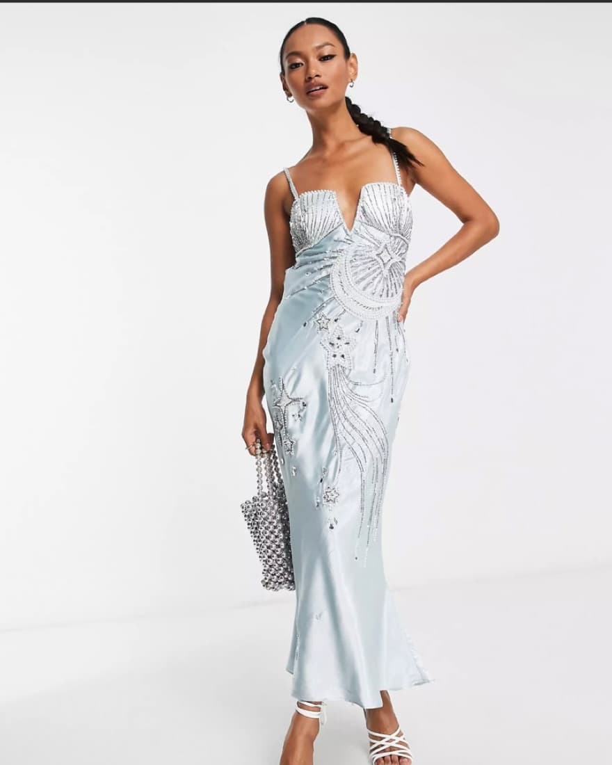 ASOS Celestial Blue Gown  - Image 1