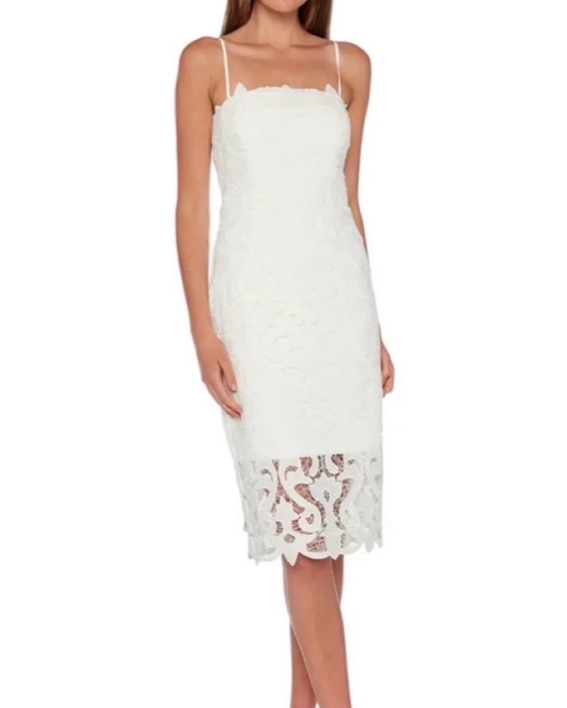 Lace Midi Dress - Image 1