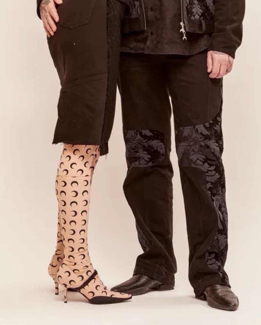 🌙 $1250 Marine Serre Logo Runway Boot - Image 1