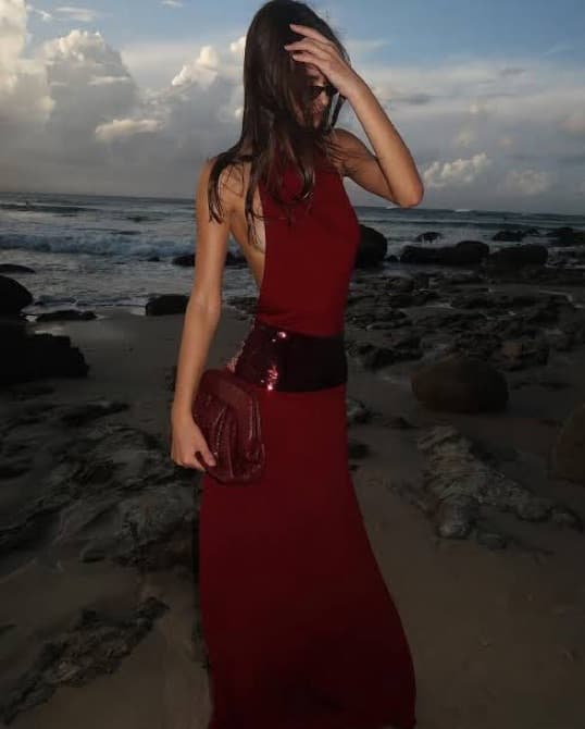 Ance Gria Adele Gown - Wine - Image 4