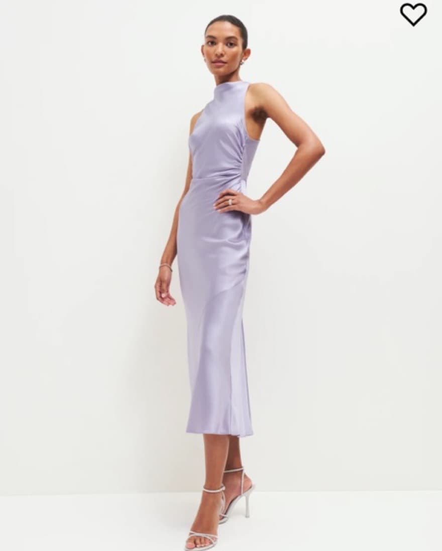Lavender Sleeveless Midi Dress - Image 1