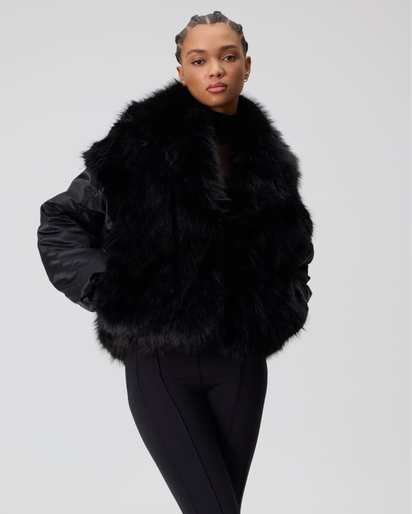 Kith Senna Faux Fur Reversible Bomber - Image 1