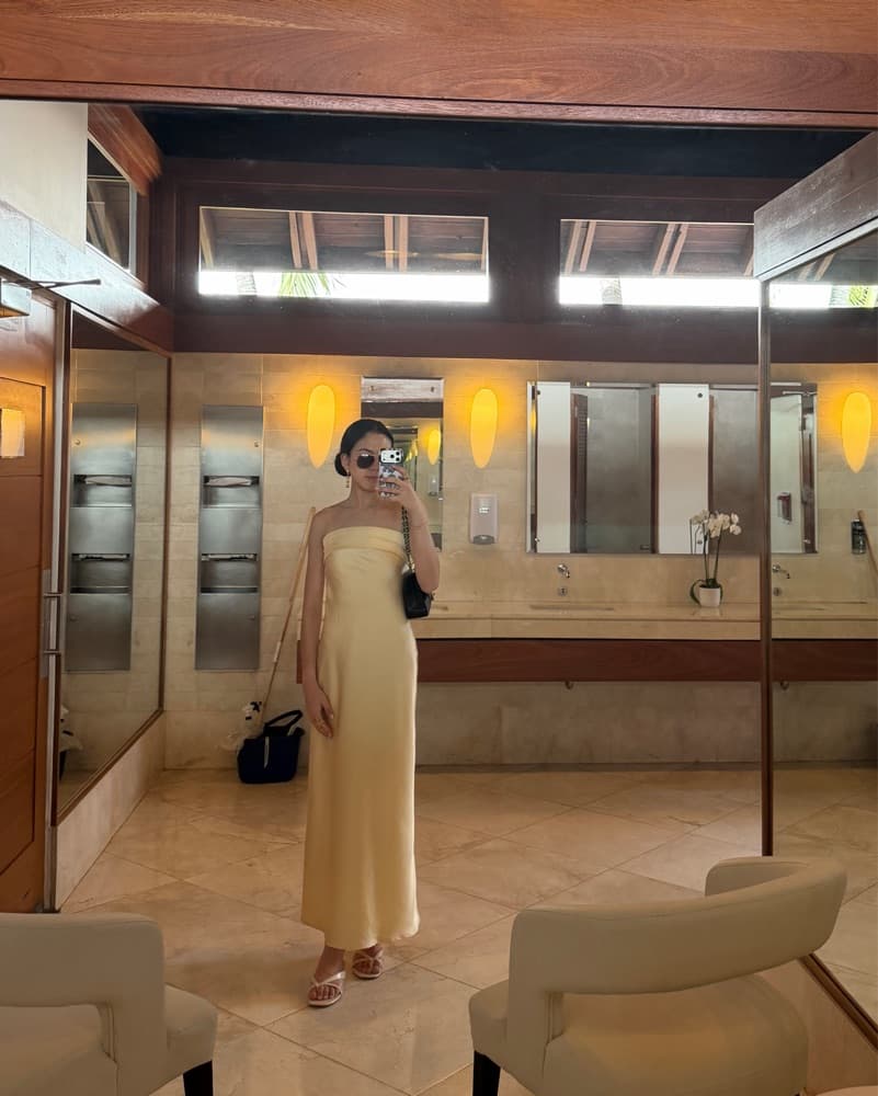 Yellow Backless Maxi Dress - Image 2
