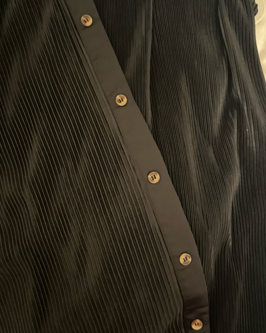 Silky Pleated black set - Image 2