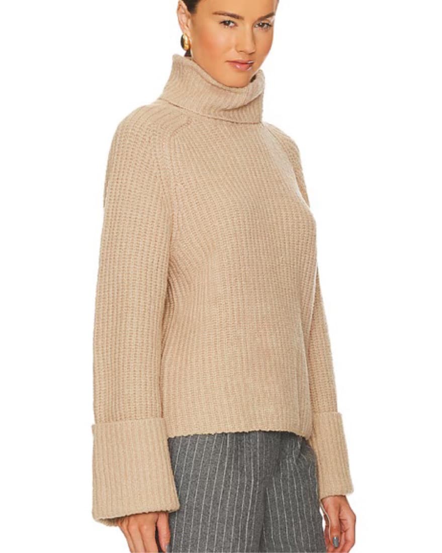 LPA Tan Turtleneck Sweater - Image 3