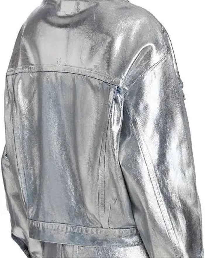 AGOLDE Charli Metallic Denim Jackey - Image 2