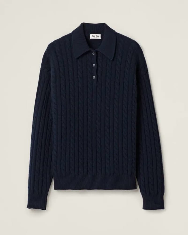 Miu Miu Cashmere Long Sleeve Sweater - Image 2