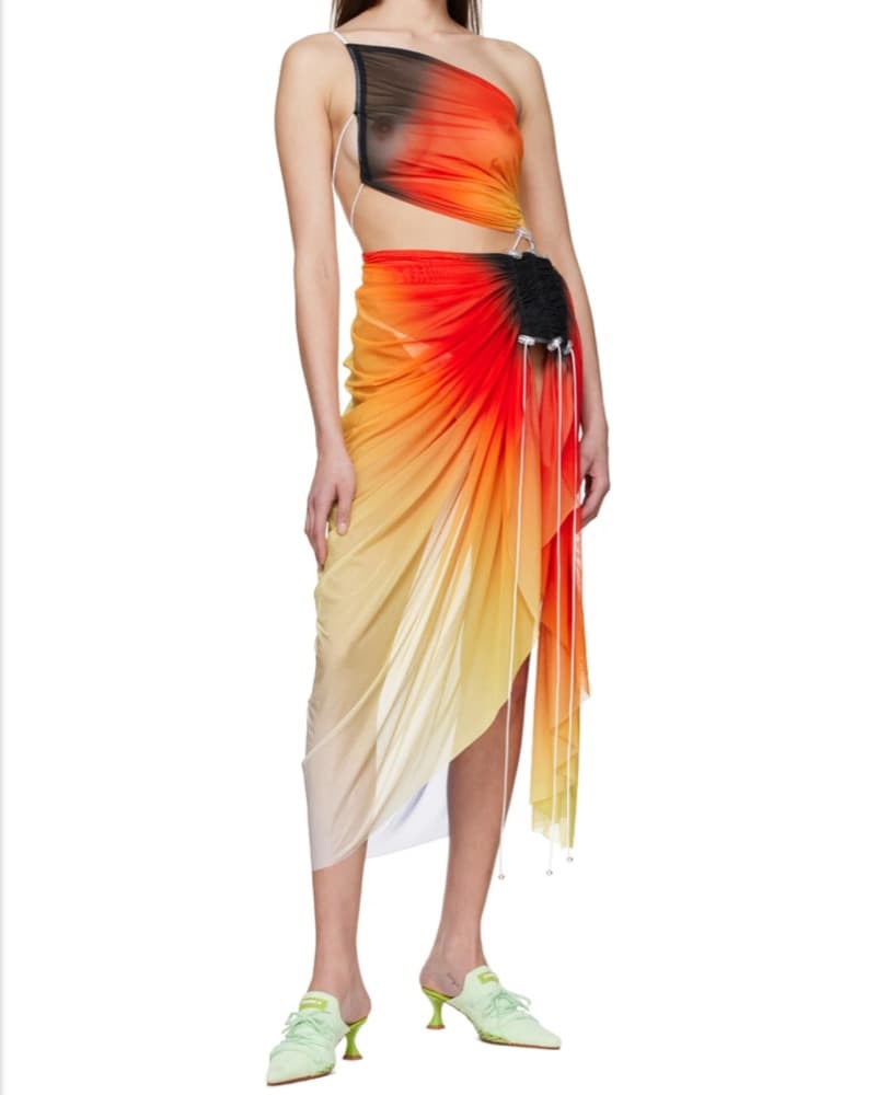 Fal-ash Nylon Multicolor Dress - Image 4
