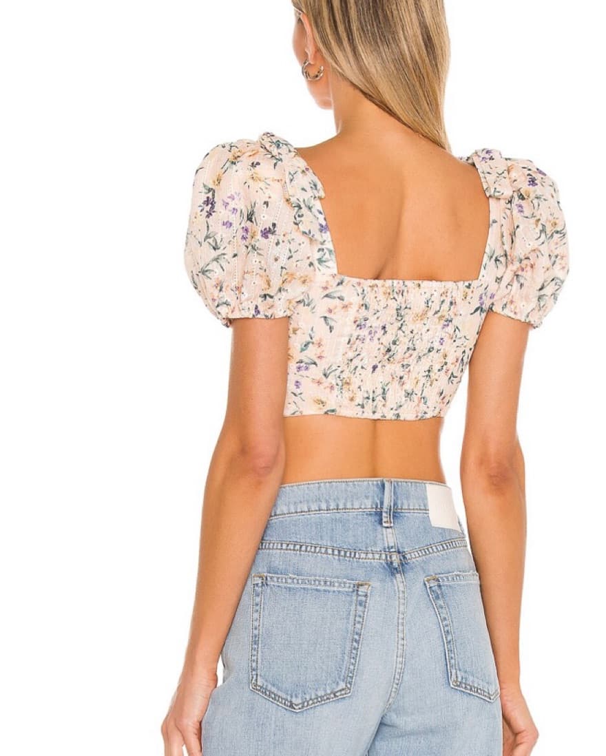 Lovers And Friends Floral Crop Top - Image 2
