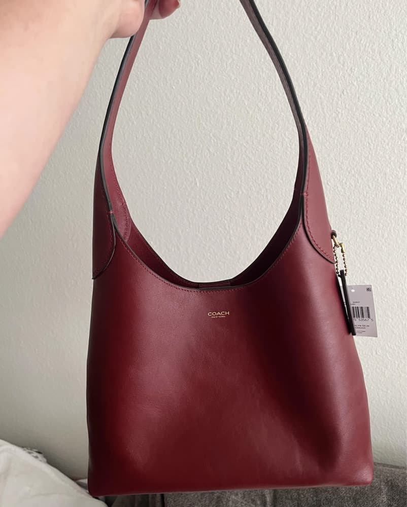 Coach Brooklyn 28 Bag in Dark Ruby - Image 3