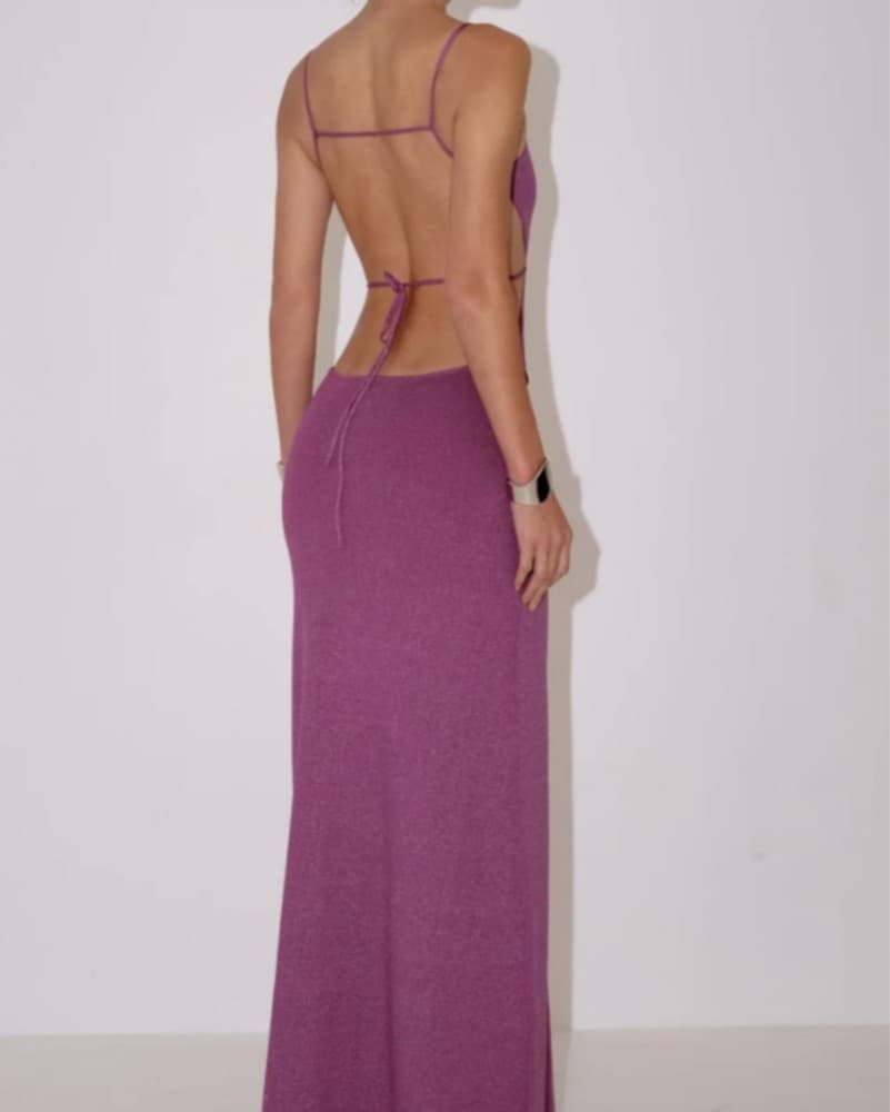 Delfi Collective Purple Cut Out Dress - Image 5