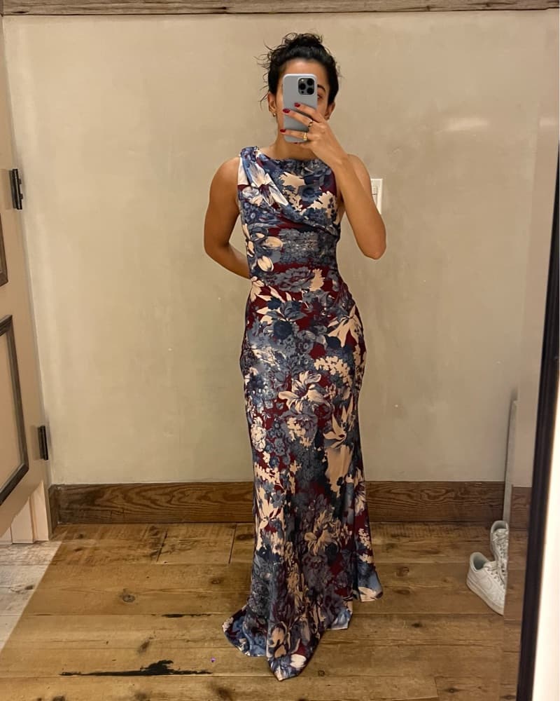 Open Back Silk Maxi - Image 1