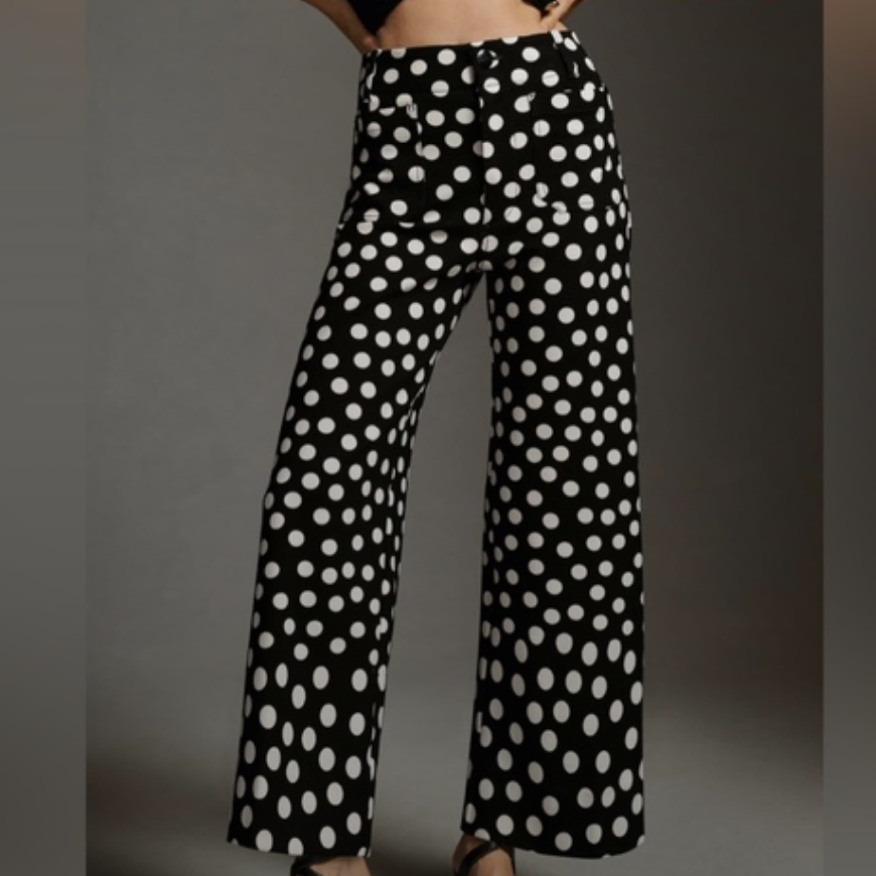 Anthropologie Maeve Polka Dot Pants - Image 3